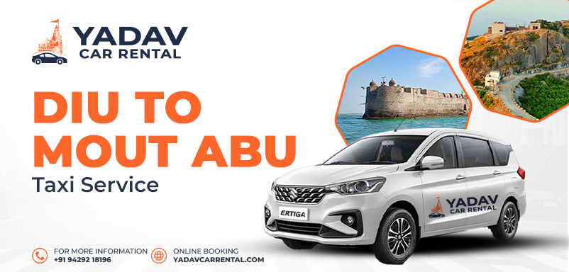 Diu Airport to Mount Abu Taxi Service