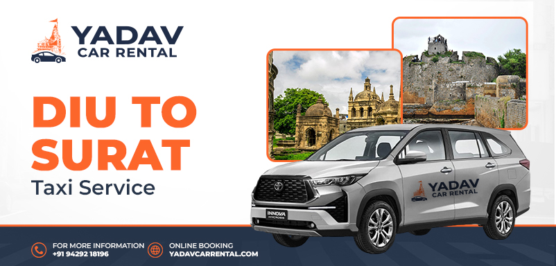Diu Airport to Surat Taxi Service