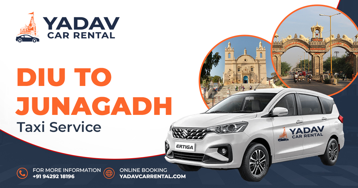 Diu Airport to Junagadh Taxi Service