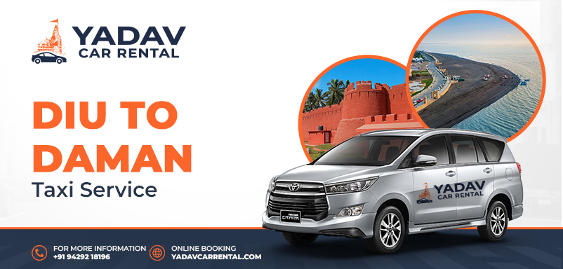 Diu Airport to Daman Taxi Service