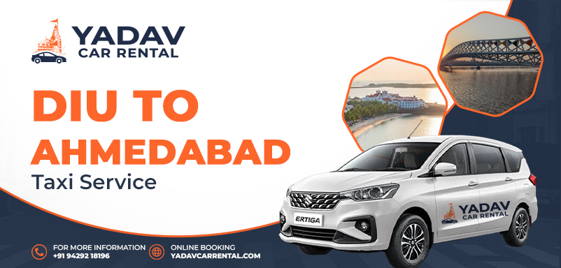 Diu Airport to Ahmedabad Taxi Service